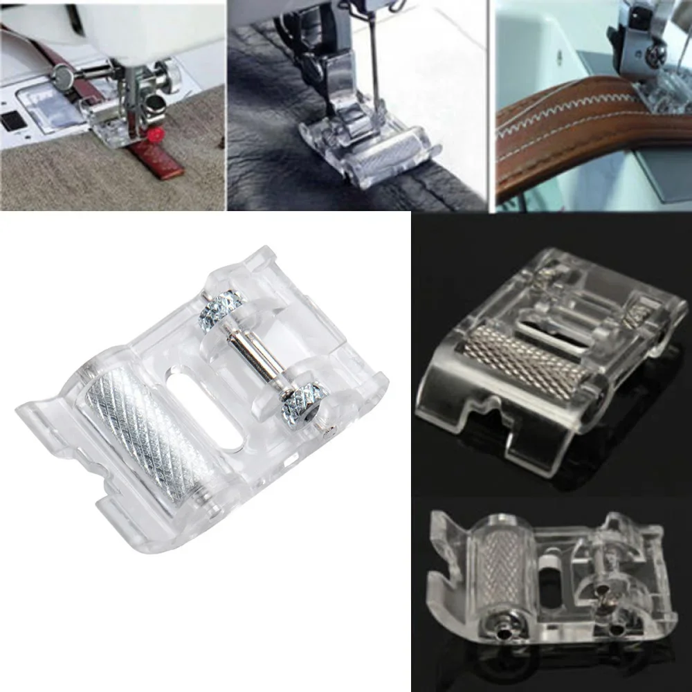 1Pcs Foot Presser Sew Leather Roller Presser Foot Multifunctional Domestic Household Electric Sewing Machine Accessories