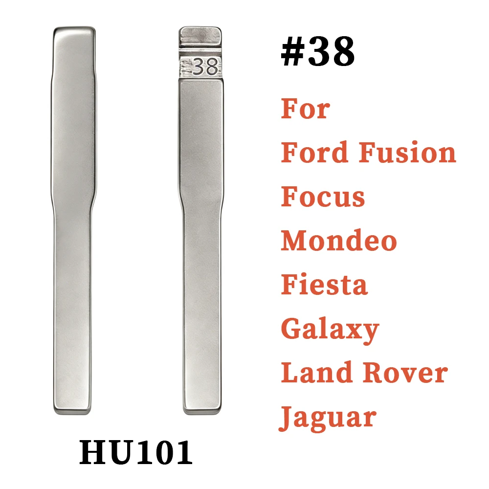 

Запасной необработанный заготовочный ключ-лезвие KD VVDI JMD, универсальный корпус выкидного ключа-пульта # 38 HU101 для Ford Fusion, Fiesta, Land Rover, Jaguar