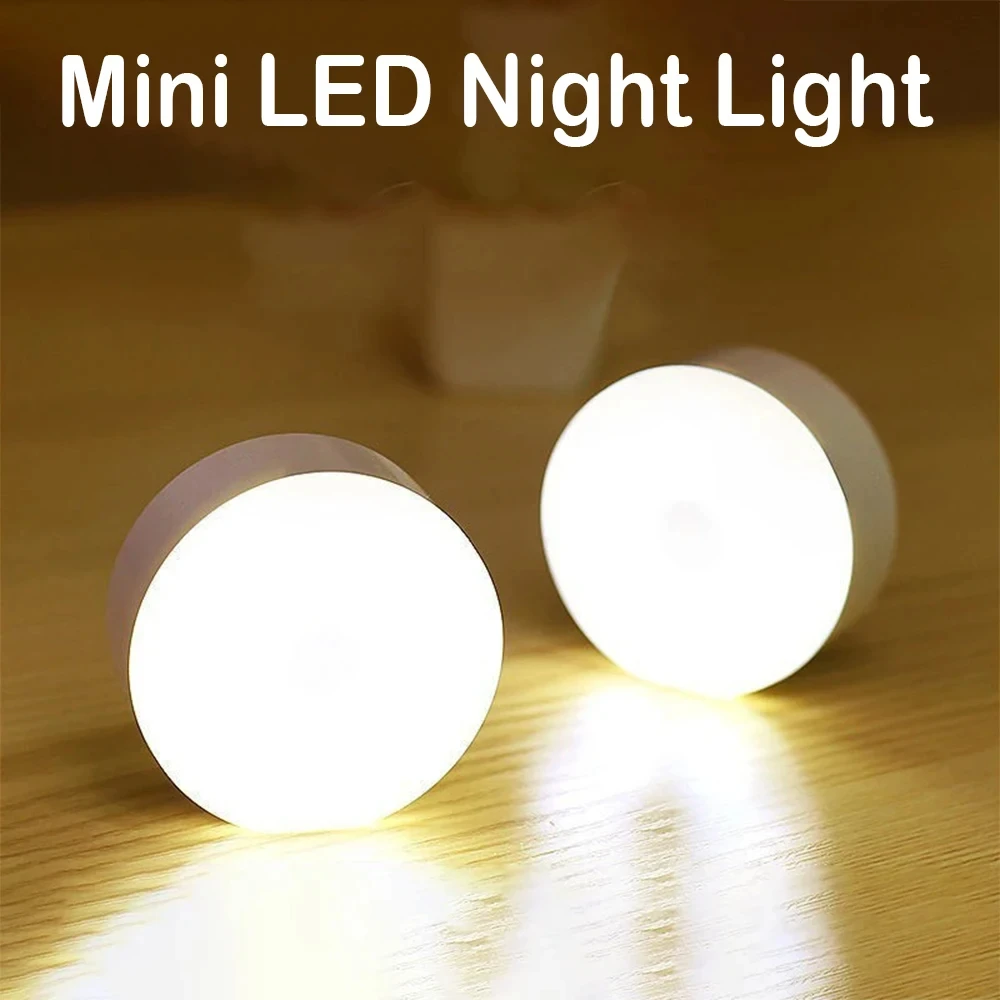 Small Mini Portable Bedside Lamp LED 3Modes Eye Protection with Switch Battery Powered Magnetic Bedroom Kitchen Cabinet Lighting