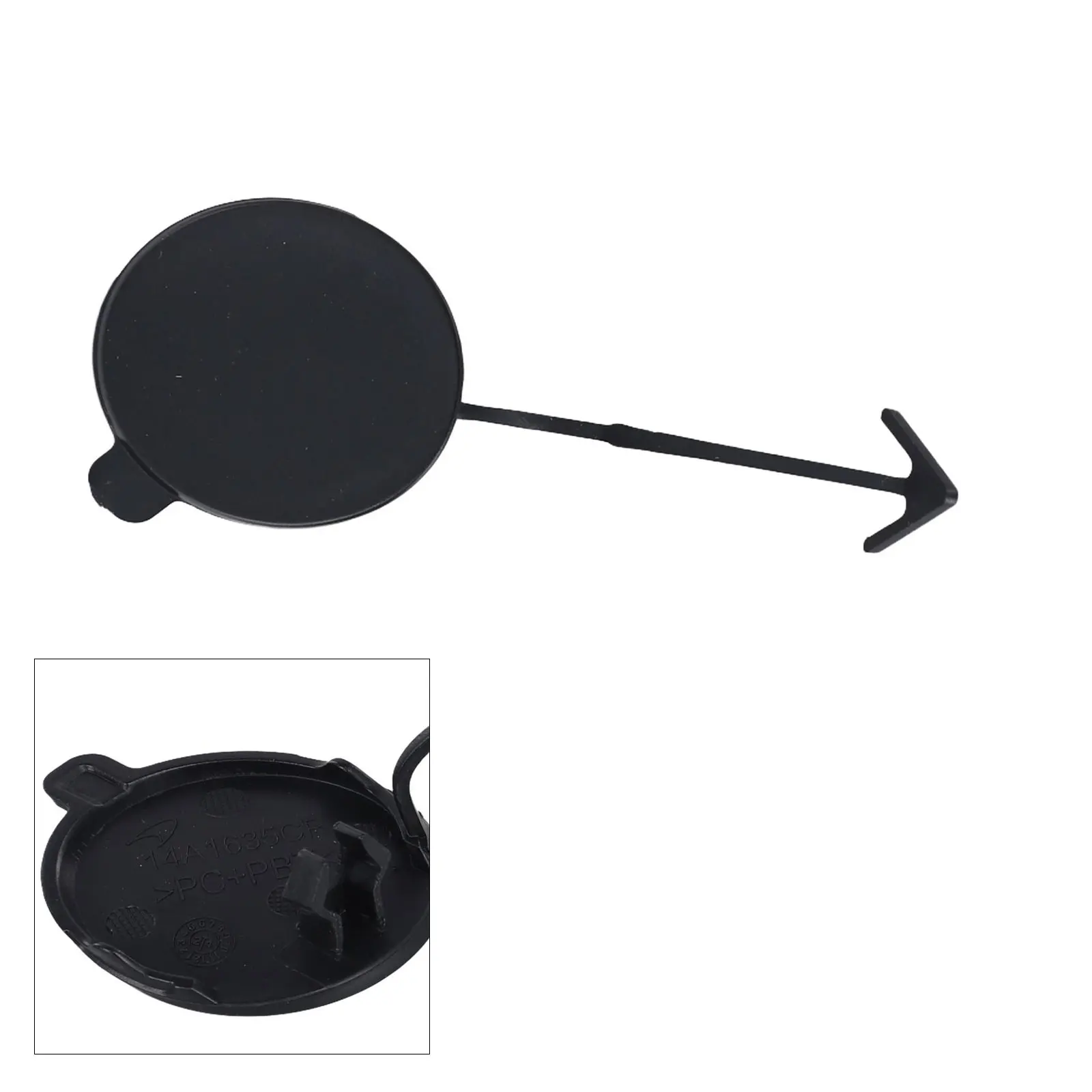 Unpainted Plastic Cover Front Bumper Tow Eye Cap 720S Front Bumper Cover Direct Replacement Manual Measurement Deviation
