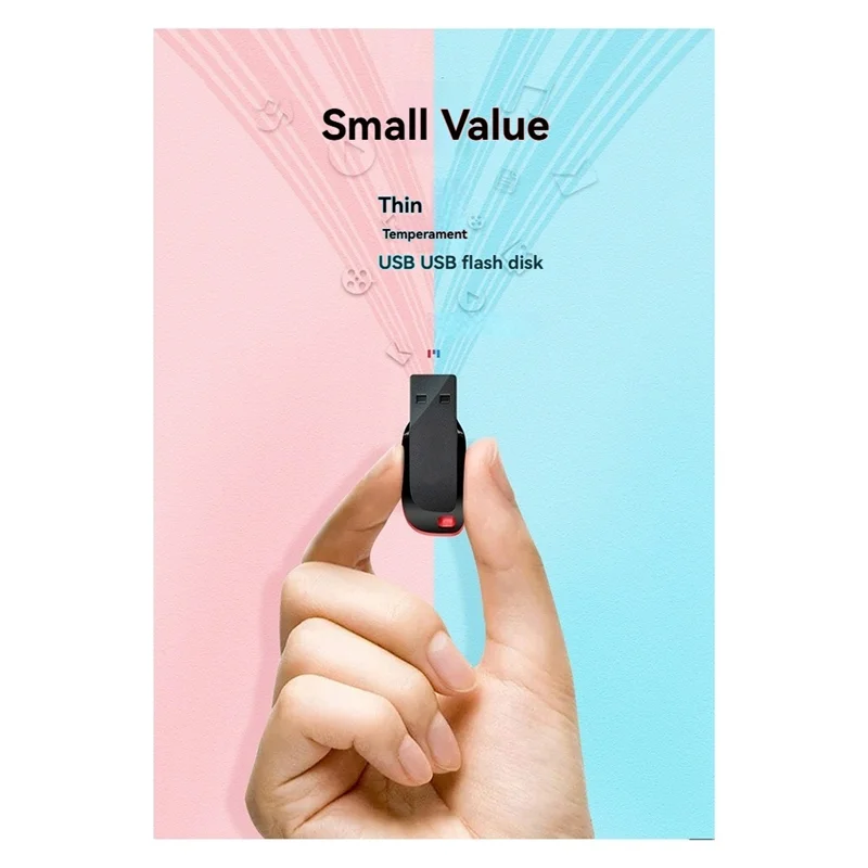 Solid Mini High -Capacity Speed USB Flash Drives 2.0 Black Free Keychain Pen Drive 256G Storage Memory Stick