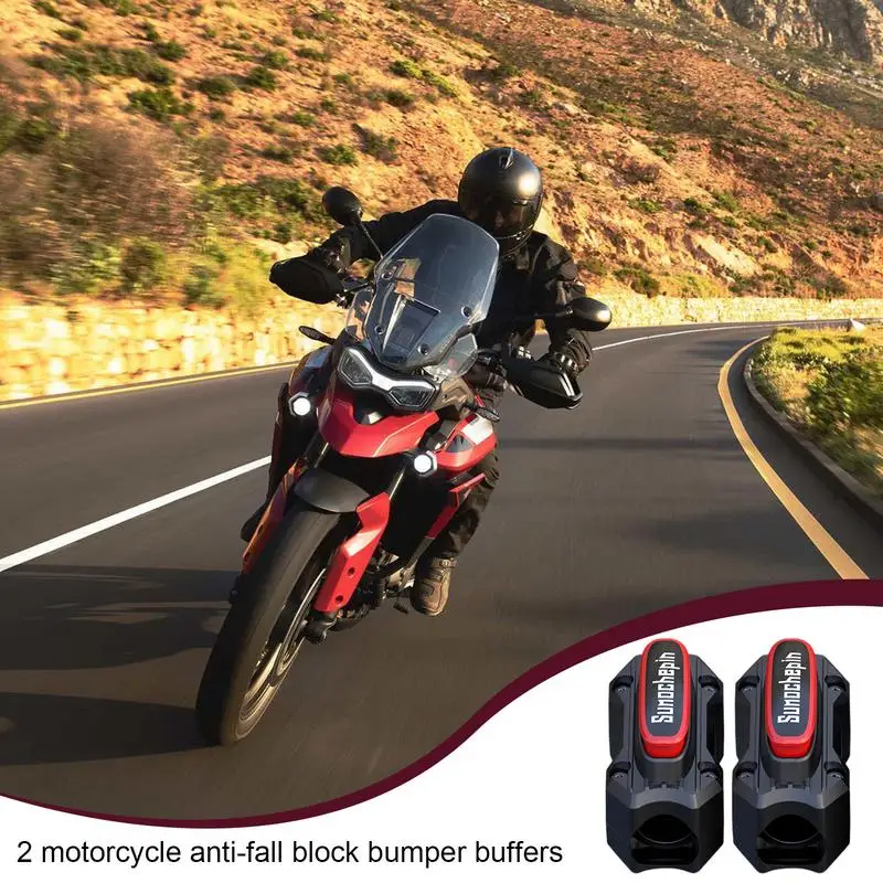 Motorcycle Drop Guards 2pcs Engine Anti-scratch Crash Bar Block Fits 0.78-1.02in Pipe Diameter Bumper Protector Anti-Collision