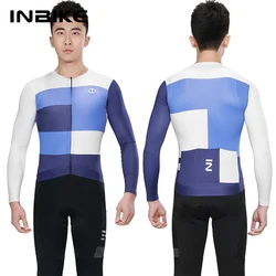 INBIKE Men's Cycling Long Sleeve Spring MTB Cycling Jersey Quick-drying Bicycle Tops Biking Clothing Breathable MTB Bike Clothes