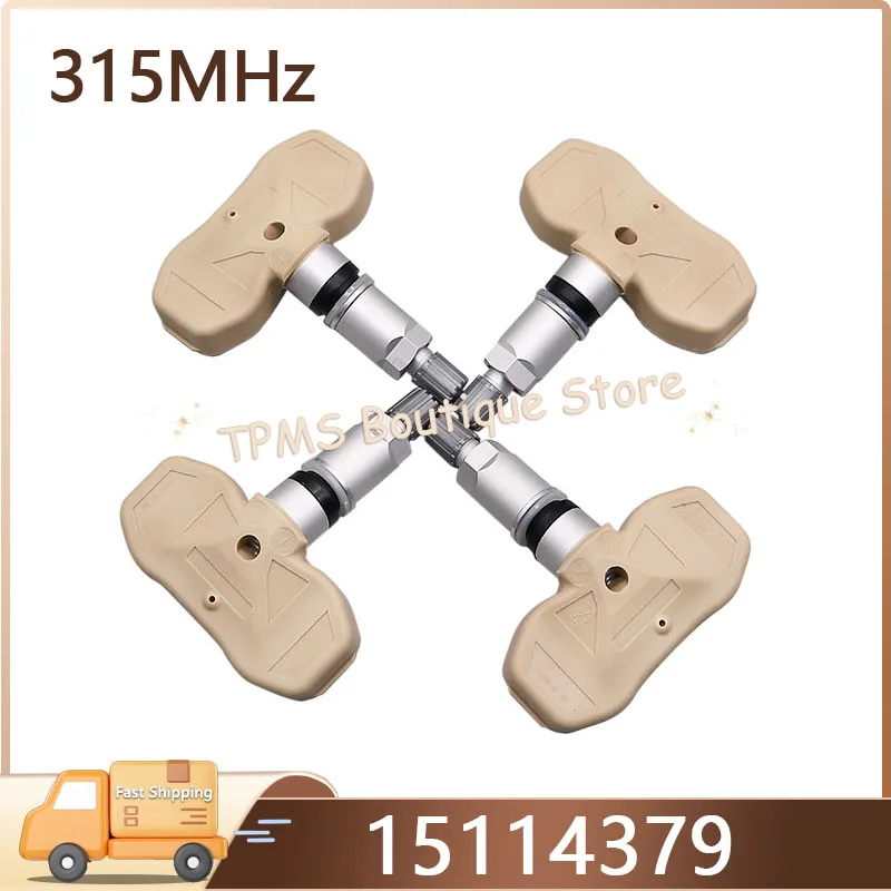 

15114379 Датчик TPMS Система контроля давления в шинах 4 шт. 315 МГц для Cadillac Escalade EXT Chevrolet Silverado Tahoe GMC Yukon