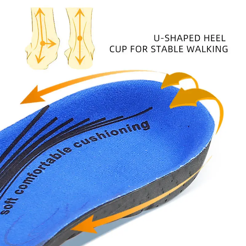 EVA Arch Support Insole Flat Foot Correction Men's and Women's Sports Shock-Absorbing Breathable Insole