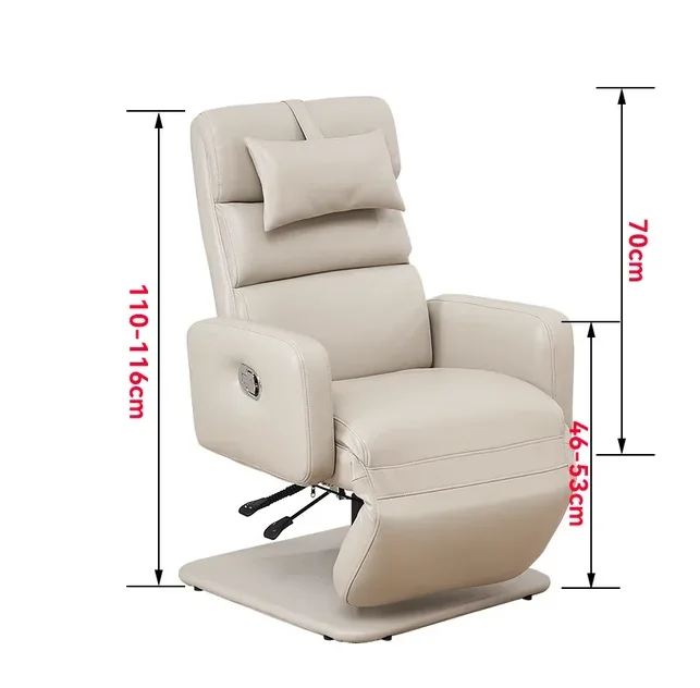 Beauty embroidery Meijie chair can lie flat facial mask experience chair lazy leisure lounge chair