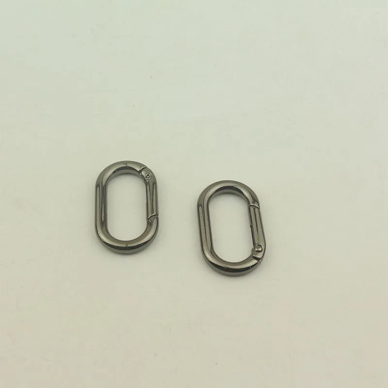 20pcs 32mm Metal Oval Spring O Ring Buckles Openable Keyring Dog Snap Trigger Clasp Clip Bag Belt Leather Craft DIY Bag Parts