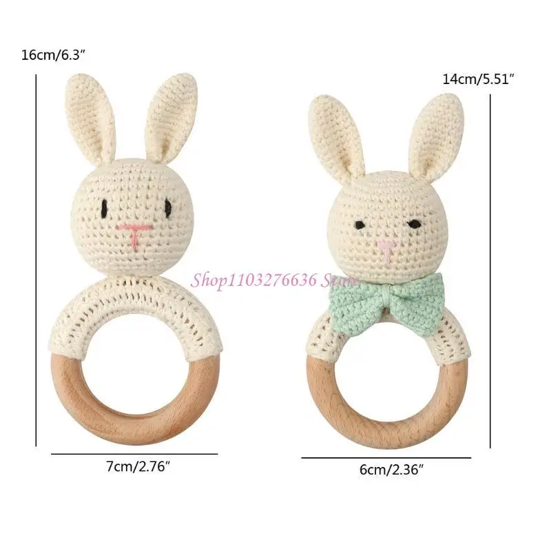 R6FD التمريض السخرية مولي الوليد Teether مصنوعة يدويا BPA ألعاب مضغ التسنين الحرة