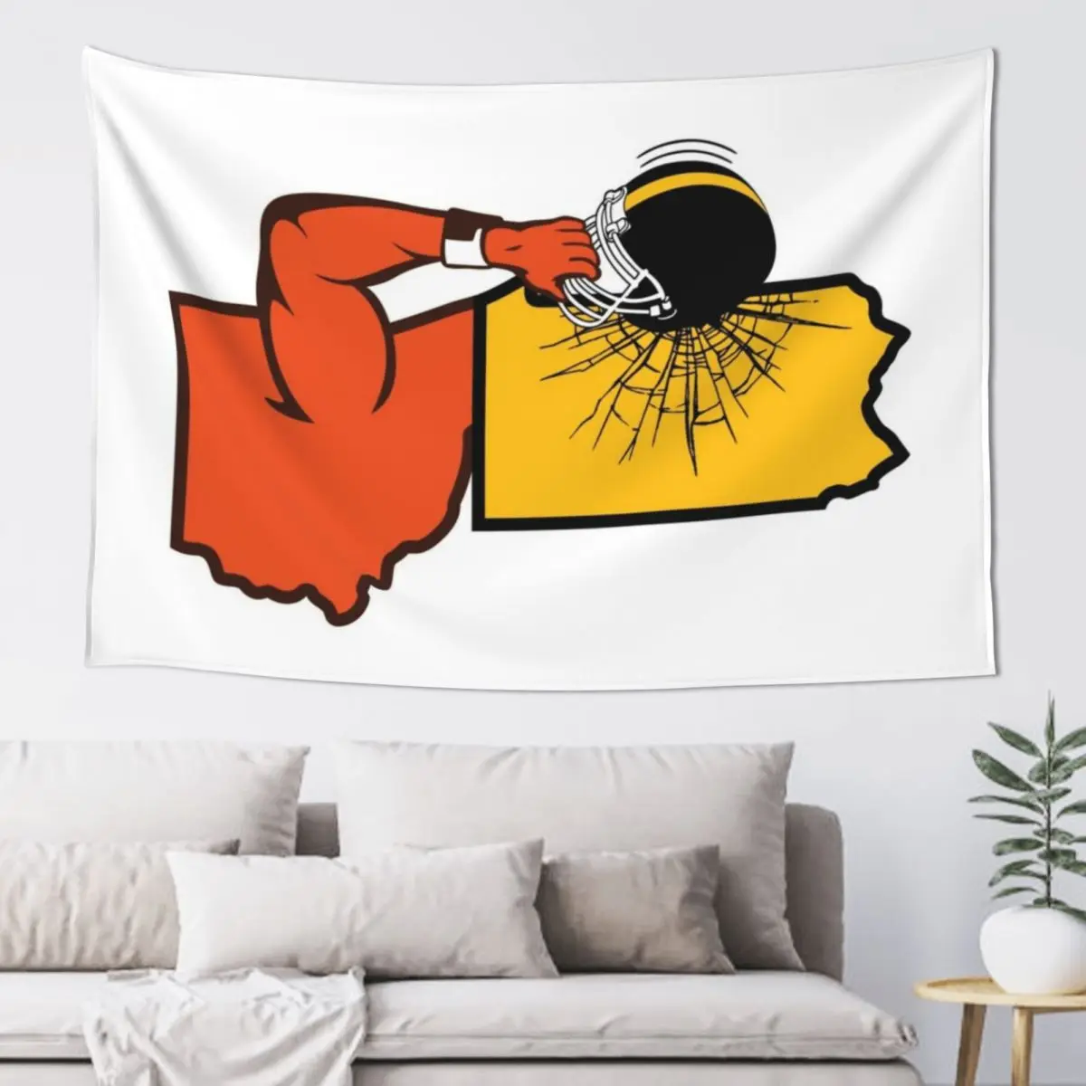 

Cleveland Vs Pitt Helmet Smash - White Tapestry Nordic Home Decor Wall Decorations Decoration Wall Wallpaper Bedroom Tapestry