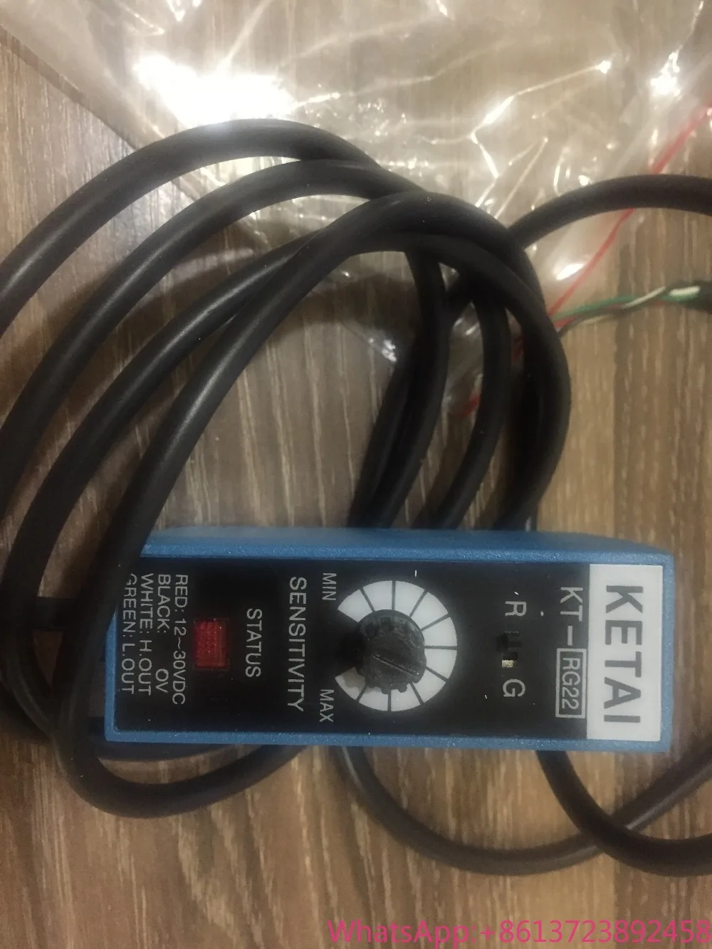 Sensores fotoelétricos coloridos KT-RG22 KETAI, interruptor fotoelétrico colorido para aplicações eletromecânicas 12-30VDC