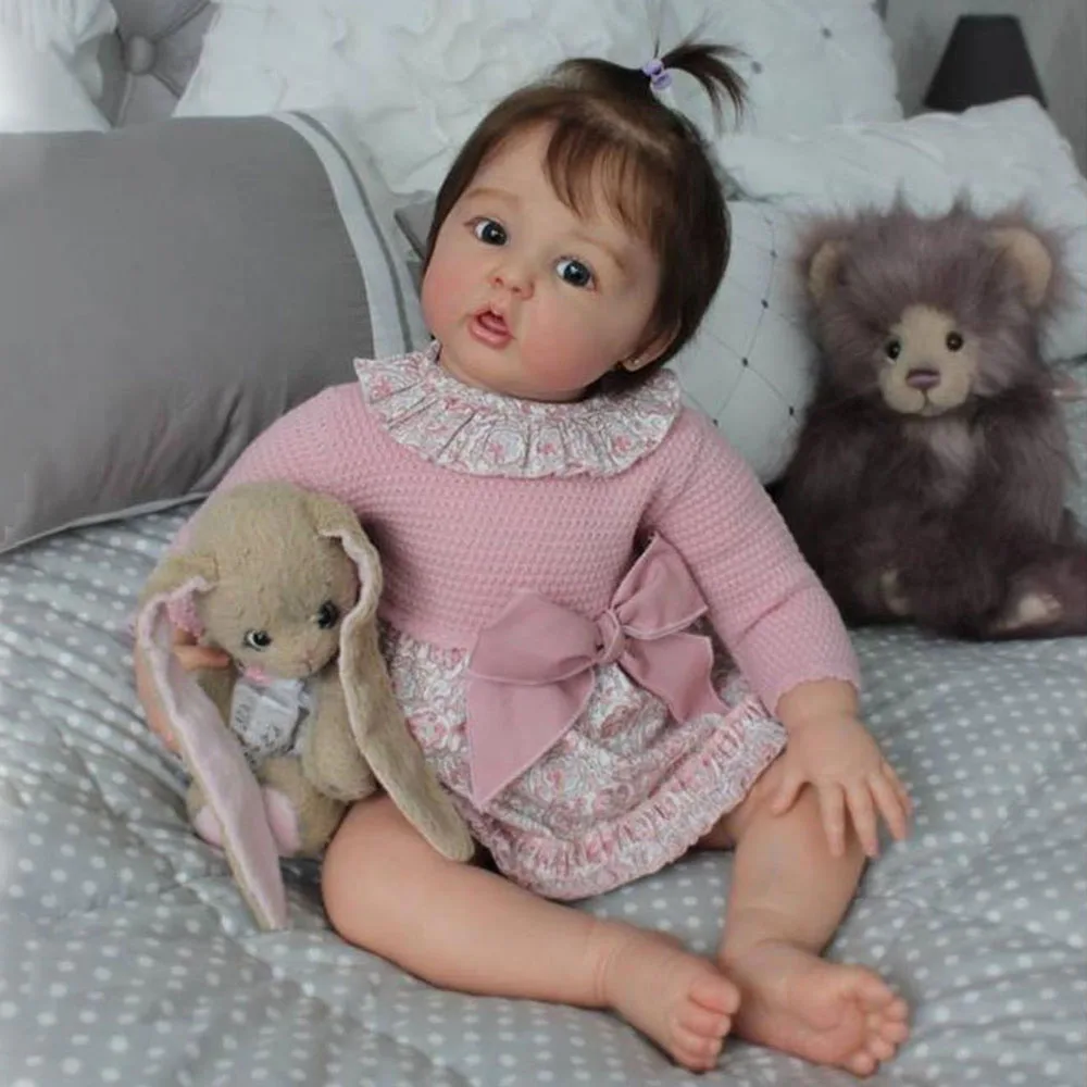 Reborn Baby Doll 55cm Realistic Full Body Silicone Reborn Doll Newborn Baby Girl  Doll Gifts for Children