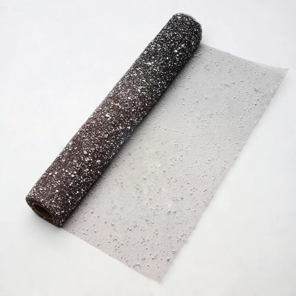 Gradient Snow Dot Yarn Mesh Paper Irregular Mesh Hollow Net Florist Wrap Supplies Snowflake Yarn 50cm Wide Bouquet Packaging