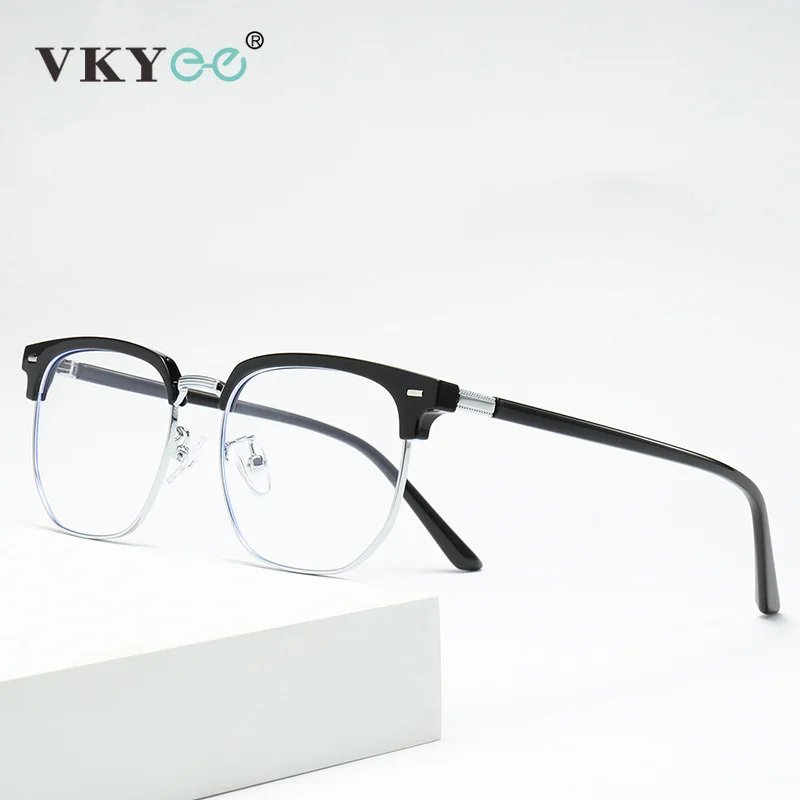 VICKY New Models of Versatile Anti-blue Light Glasses Fashion Eyeglasses Frame Simple Retro Can Be Customized Prescription