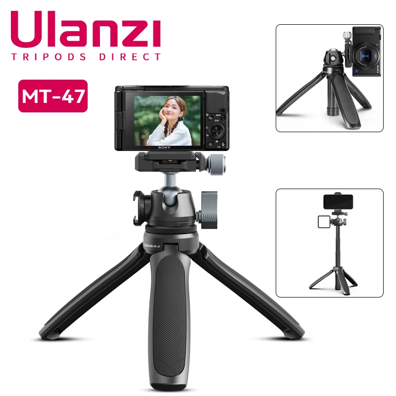 

Ulanzi MT-47 Portable Foldable Tripod 14.64in Wireless Selfie Tripod Monopod For Smart Phone iPhone 15 Oppo Huawei Camera Stand