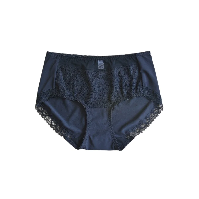 S229 New Long-term, Milk Silk Lace Fabric Women's Triangular Mid-waist Underwear Has Large Size and Multi-color.