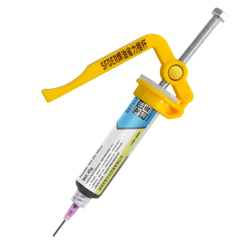 Tubemate Syringe Solder Paste Tube Push Rod Phone Repair Labor Saving Welding Flux Dispenser Auxiliary Tool