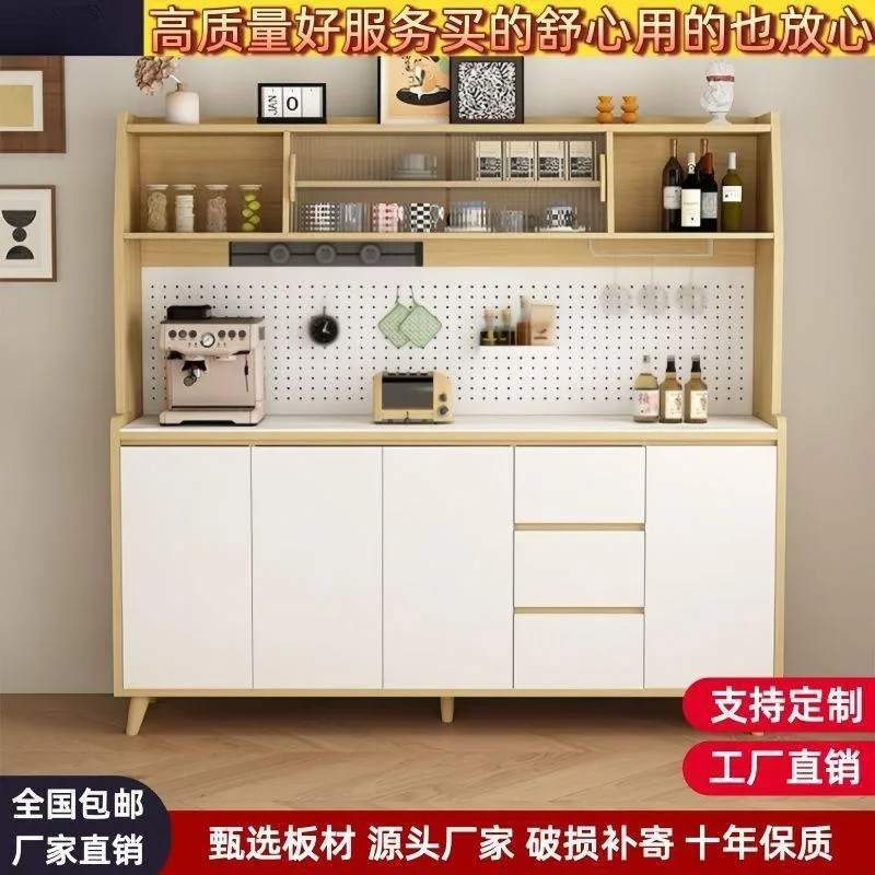 Chinese cabinets, kitchen cabinets, integrated large-capacity living room electric track lockers against the wall