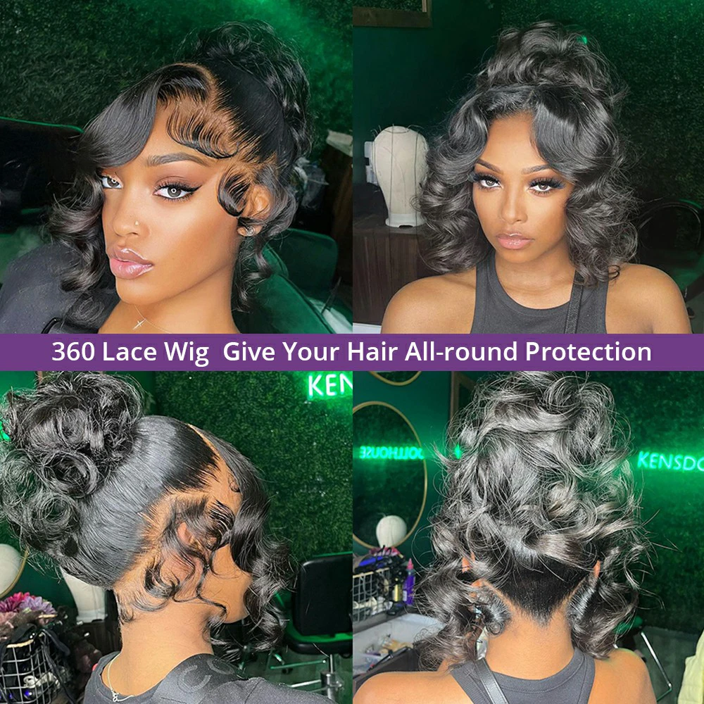 250 Density 30 40 Inch Body Wave 360 HD Lace Front Human Hair Wigs Brazilian Remy 13x4 13x6 Lace Frontal Wig For Women