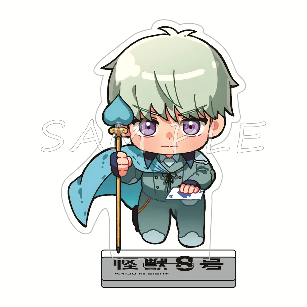 Kaiju No.8 10cm Acrylic Stand Figures Keychain Royal Chess Chibi Anime Desktop Tabletop Decor Otaku Fans Collectible Gift