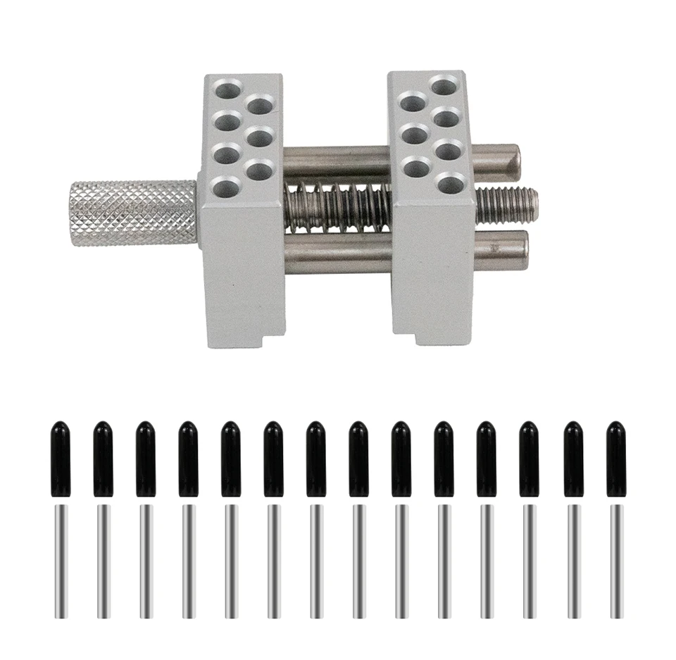 Multifunktionaler 2-in-1 Mini-Tischschraubstock, kompaktes, verstellbares Präzisionswerkzeug für Modellbau, Hobby- und DIY-Bastelprojekte – Detail 9