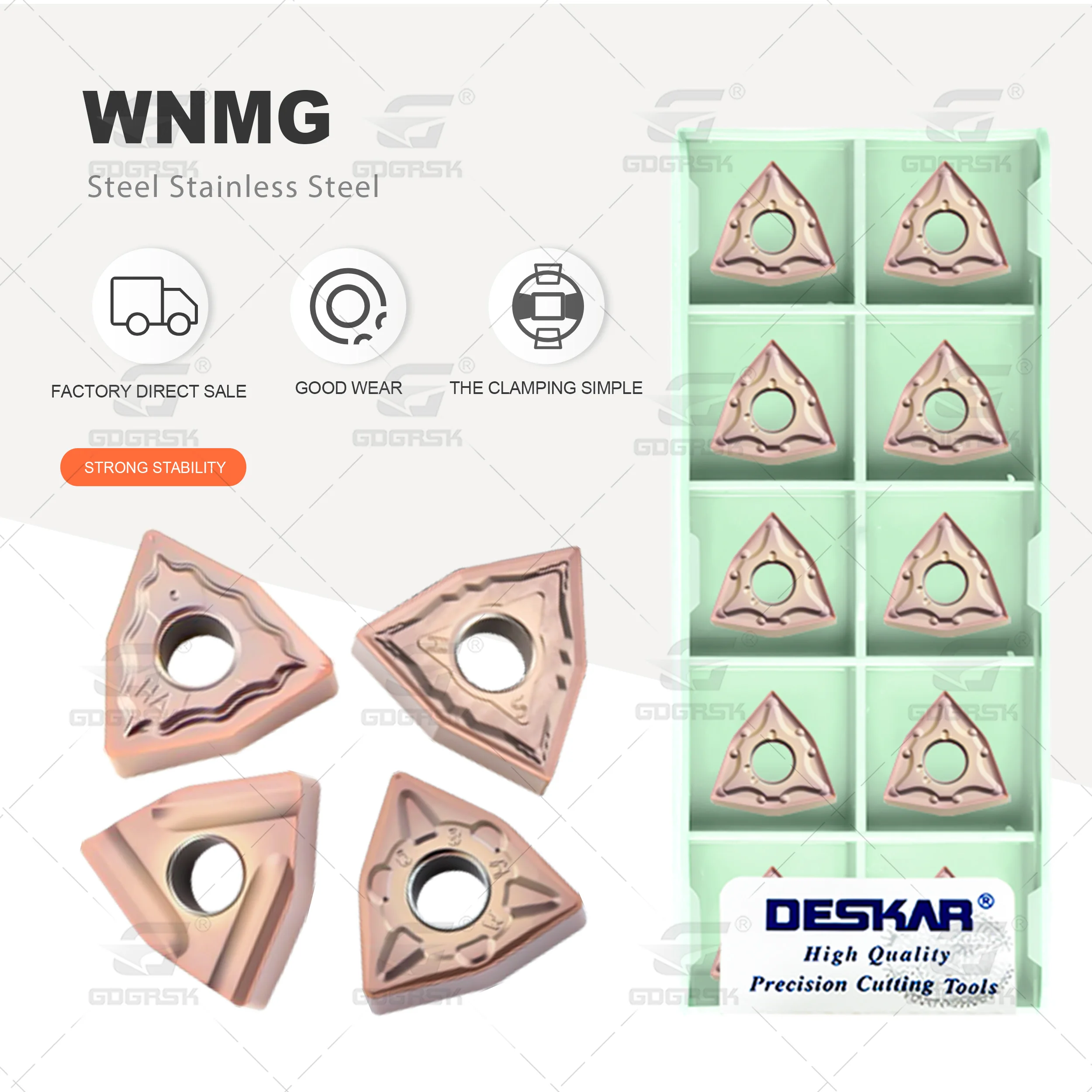 

Специальные лезвия DESKAR из нержавеющей стали WNMG080408-MA LF6118 Токарные пластины MA MS JMS MQ HS R/L-S MM HA Токарные инструменты с канавками