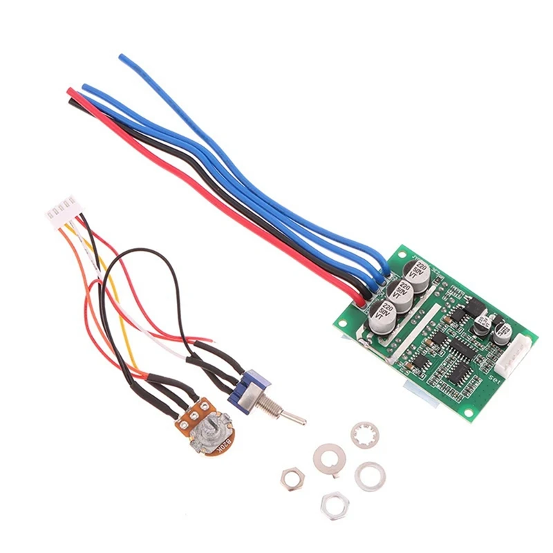 

1Set DC 12-36V 500W Three-Phase Brushless No Hall Brushless Sensor Motor Driver Speed Control Green