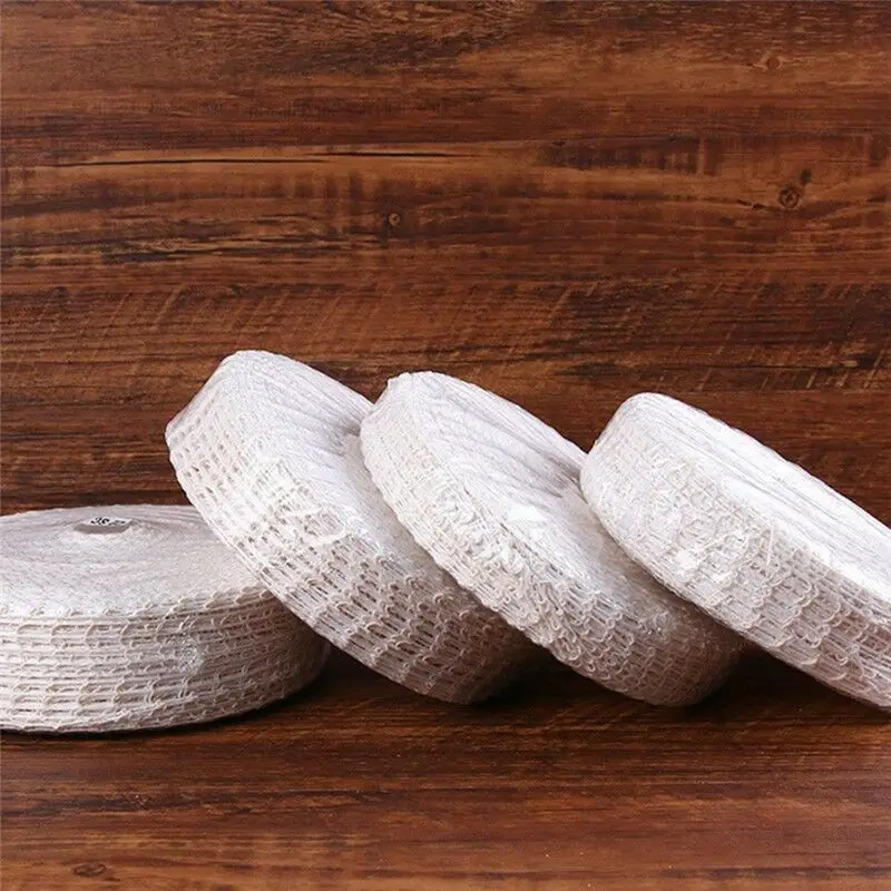 2Pcs Kitchen Bag Barbecued Pork Net Braided Hoof Rack Rope Cord Cotton Replacement Rope Sleeve Packaging Net Set,5 Meter-ABPP