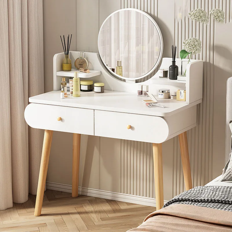 

Vanity Make Up Table With Drawers Luxury Girl Box Dressing Table Organizers White For Storage Detachable Coiffeuse Chambre