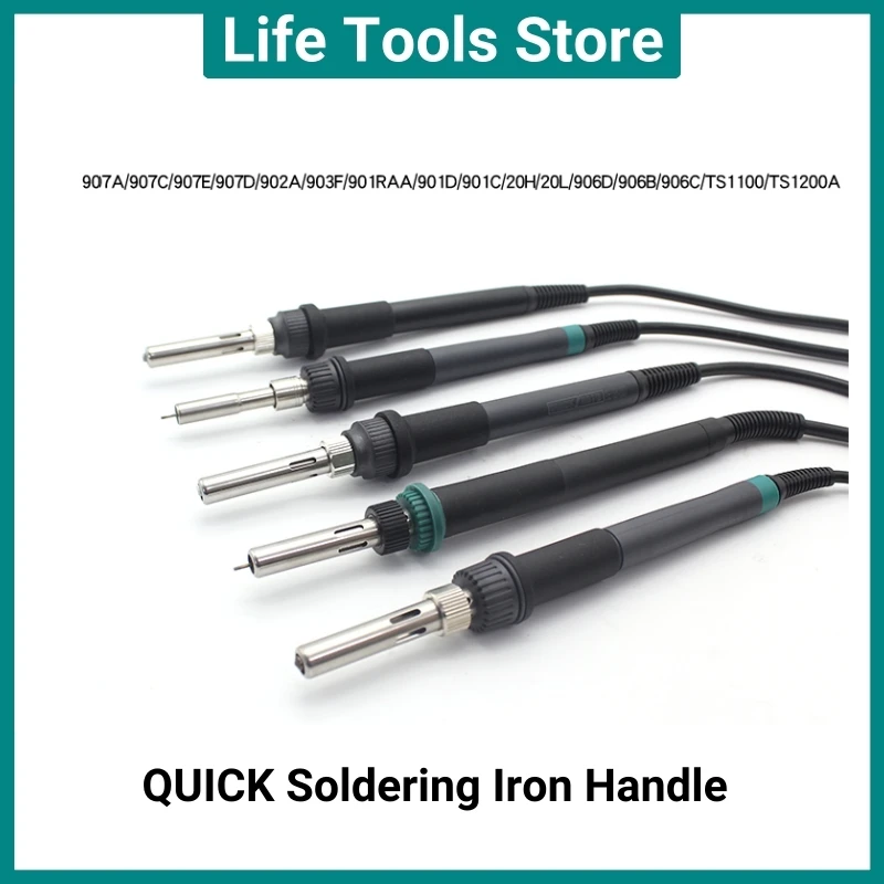 

QUICK Soldering Iron Handle for 203H 936 236 3202 205 206 303D 3104 969C TS1100 TS2200A TSS40D Soldering Station Replacements