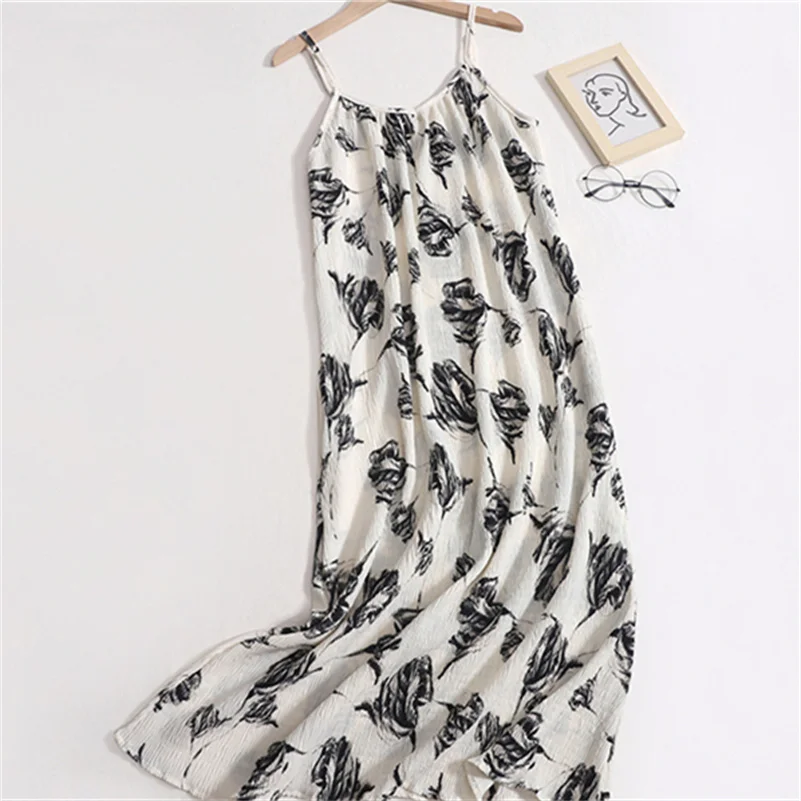 

Летнее женственное шифоновое винтажное элегантное длинное платье на шнуровке с романтическим принтом, удобное дышащее струящееся повседневное платье