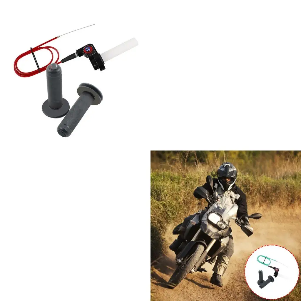 7/8 "22 مم قبضة دراجة نارية مع كابل الخانق الكابل الملتوي من CG125 150CC 200CC 250CC ATV