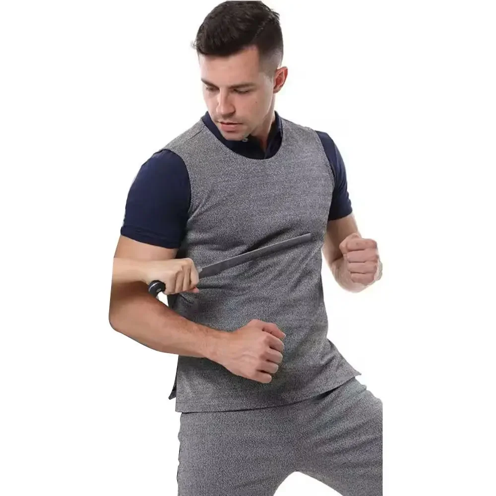 European SGS Level 5 Self-Defense Full Protection Combat Double-Layer Inner Hide Wear Invisible Hppe Fiber Anti-Cutting Vest