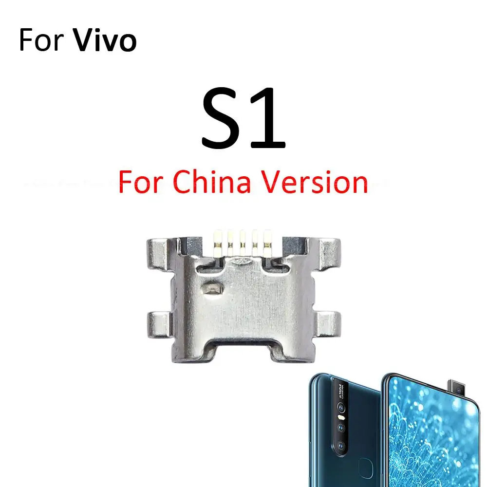 Micro USB Jack Type-C Charging Connector Plug Port Dock Charger Socket For Vivo S1 S6 S7 S7e S9 S10e S12 S15e T1 Pro T1x T2x 5G