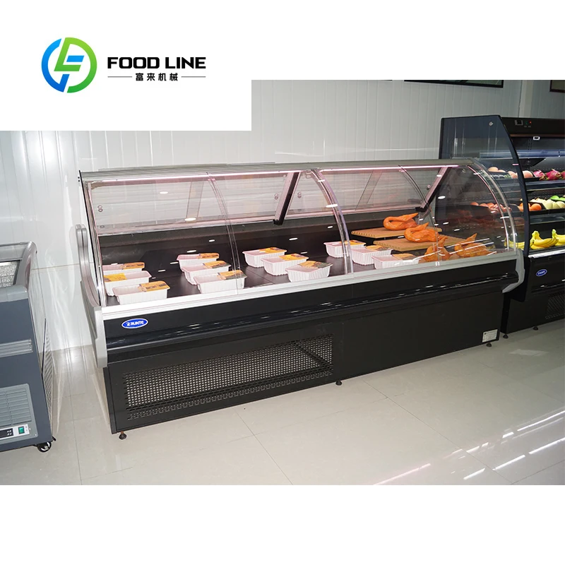 

Коммерческая витрина для гастрономов, столешница для фруктов и овощей, холодильная морозильная камера в мешках