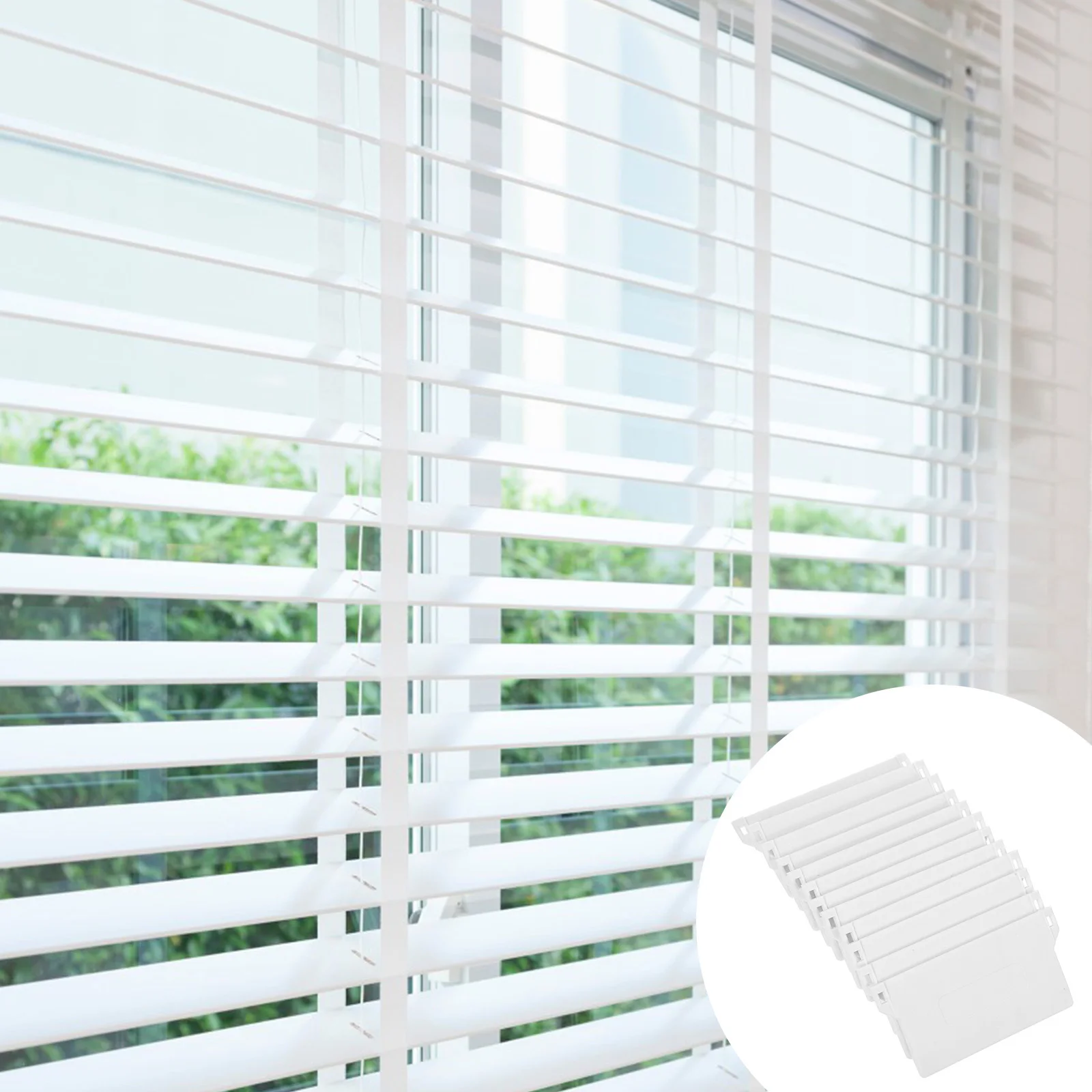 

12Pcs 89Mm Blinds Plastic Bottom Plate Strong Hold Vertical Curtain Bottom for Dining Room Study Bedroom Vertical Blind Fittings