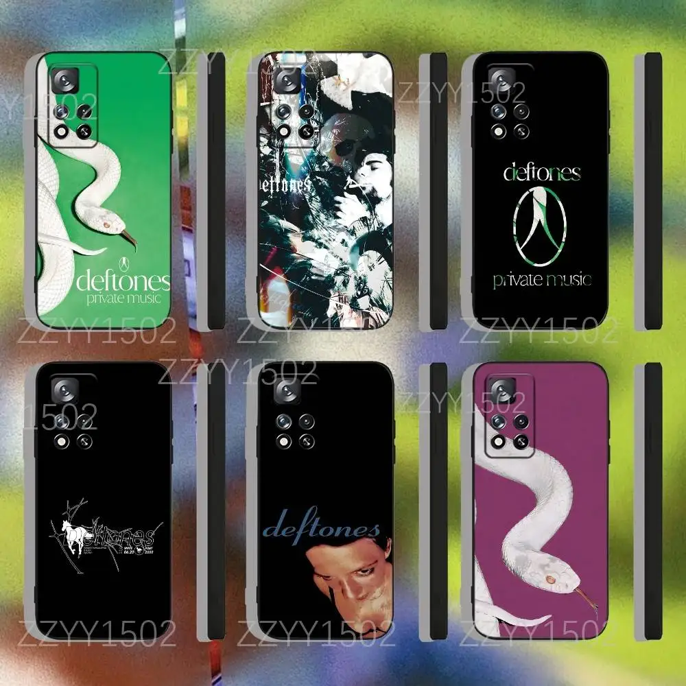 D-Deftones Private Music Phone Case For Samsung S25,S24,Ultra,S20,S30,Plus,S22,S23,Ultra,Plus,5G Black Silicone Soft