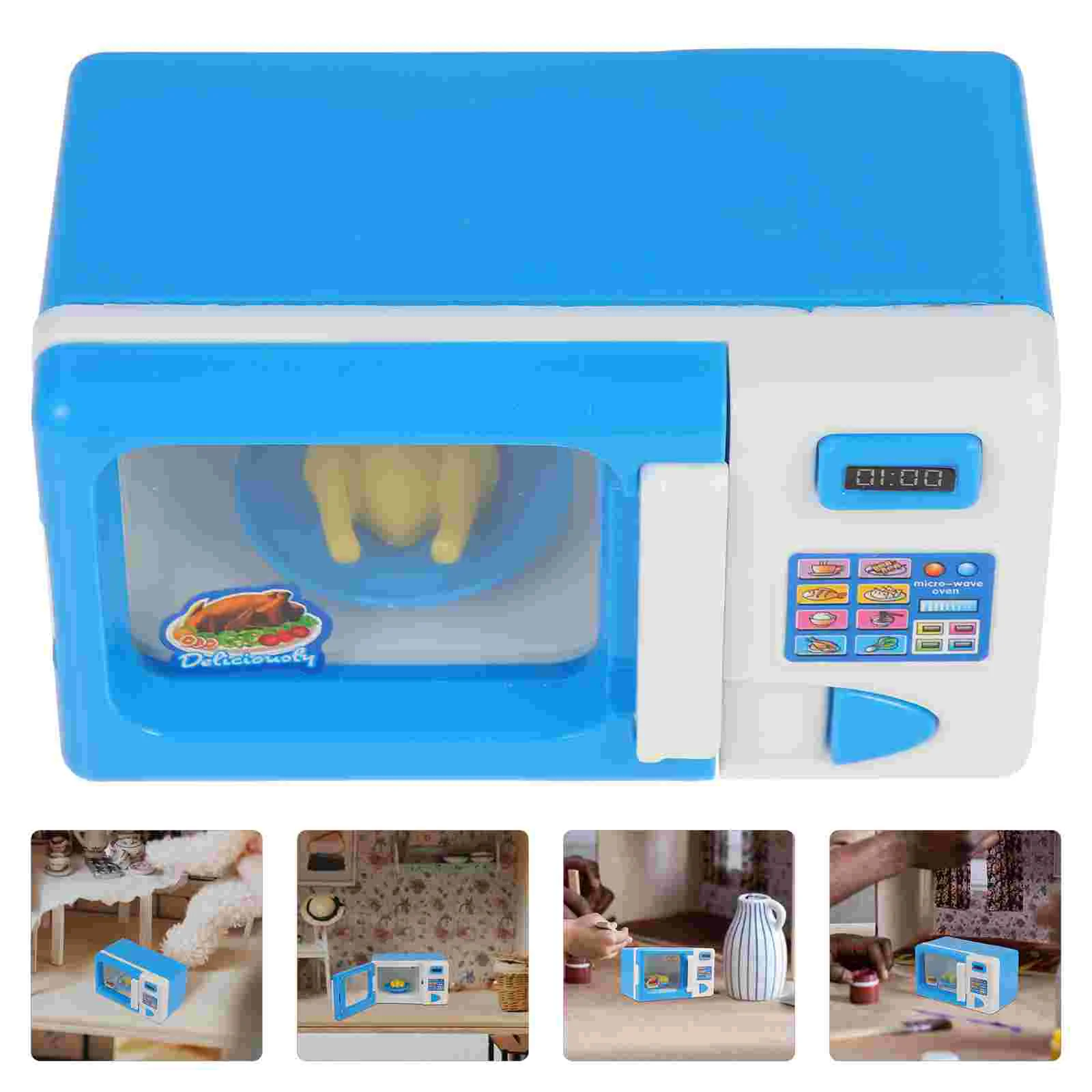 

Simulation Kitchen Toy Mini Microwave Oven for Kids Developmental Toys Childrens Home Appliance Electrical Baby