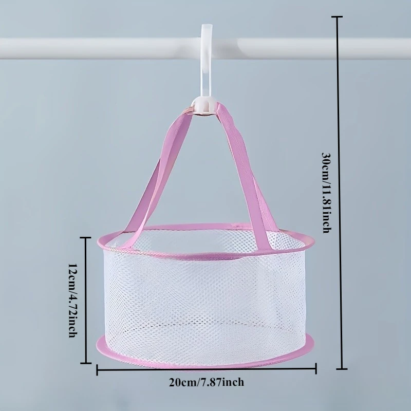 Mini Egg Drying Mesh Bag - Multi-Compartment Makeup Brush & Sponge Holder, Portable Drying Basket for Home Use,