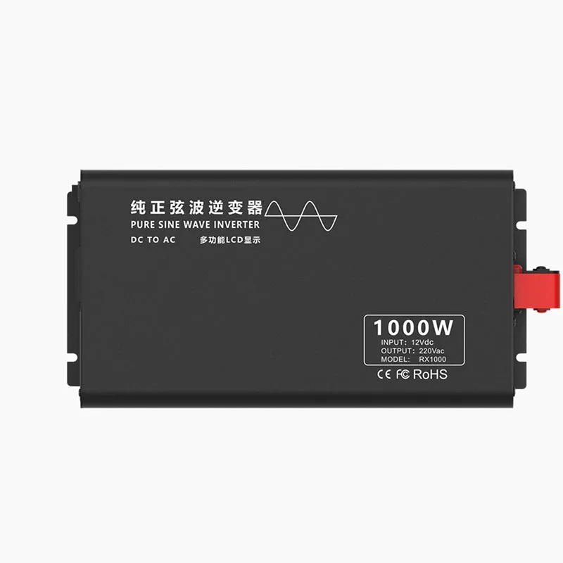 

Power Inverter 1KVA Pure Sine Wave Inverter Truck/RV Inverter 12V/24V DC To 220V AC With Remote Control