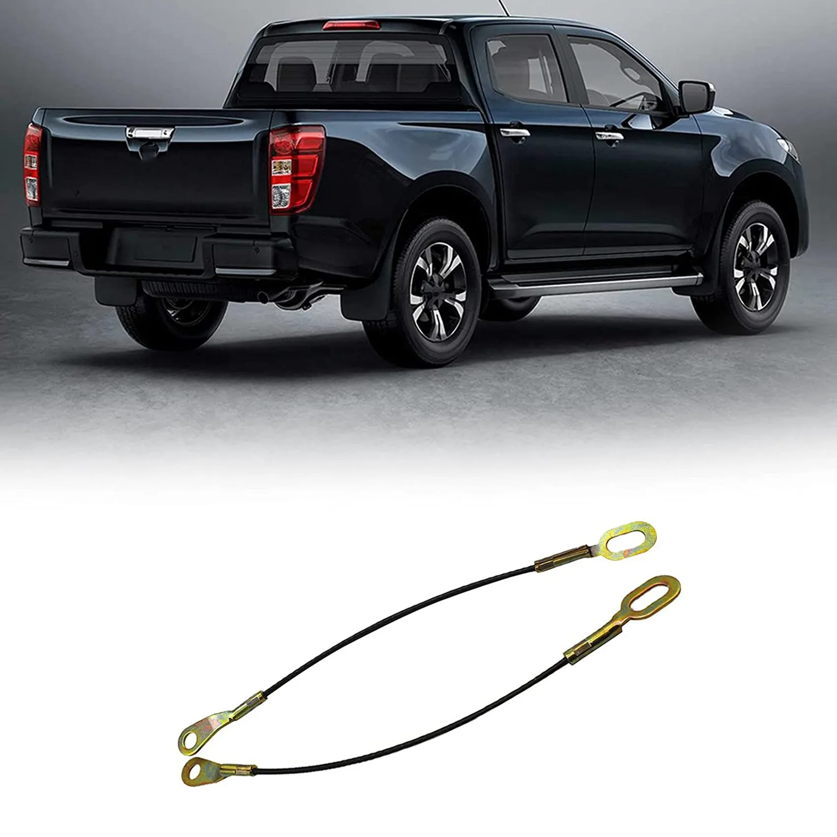 A56P-1 Pair Pickup Truck Tailgate Cables Set For Mazda Fighter B2500/Ford Ranger Thunder Car Accessories Parts UH 70-65-760K