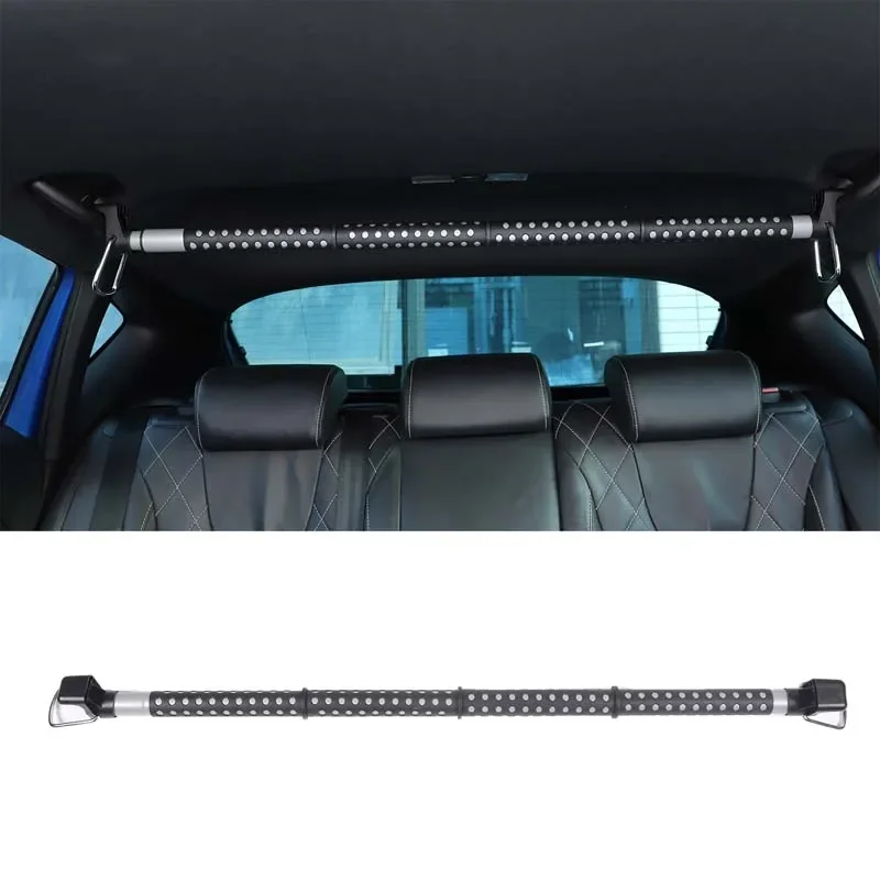 For Seat leon 2008-2012 Car Clothes Hanger On-board Telescopic Clothes Drying Rod Car Travel Driving Organizer Rack