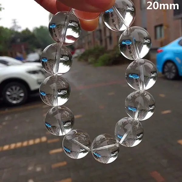 

large particle natural 8A grade white crystal bracelet jewelry men's and women's single circle