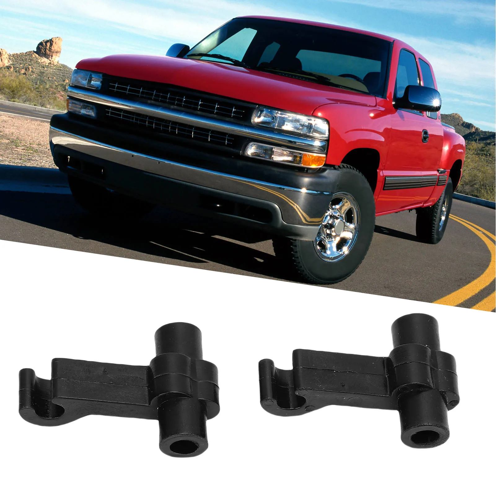 

2Pcs Car Passenger Side Extended Vent Window Latch Links Aluminum Wind Noise Fix Kits Universal Automotive Accessories