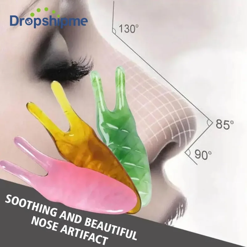 Nose Face Massage Multifuctional Massager Nose Shaper Device Two-angle Massage Nasal Snail Nose Scraping Scraper Board Tool