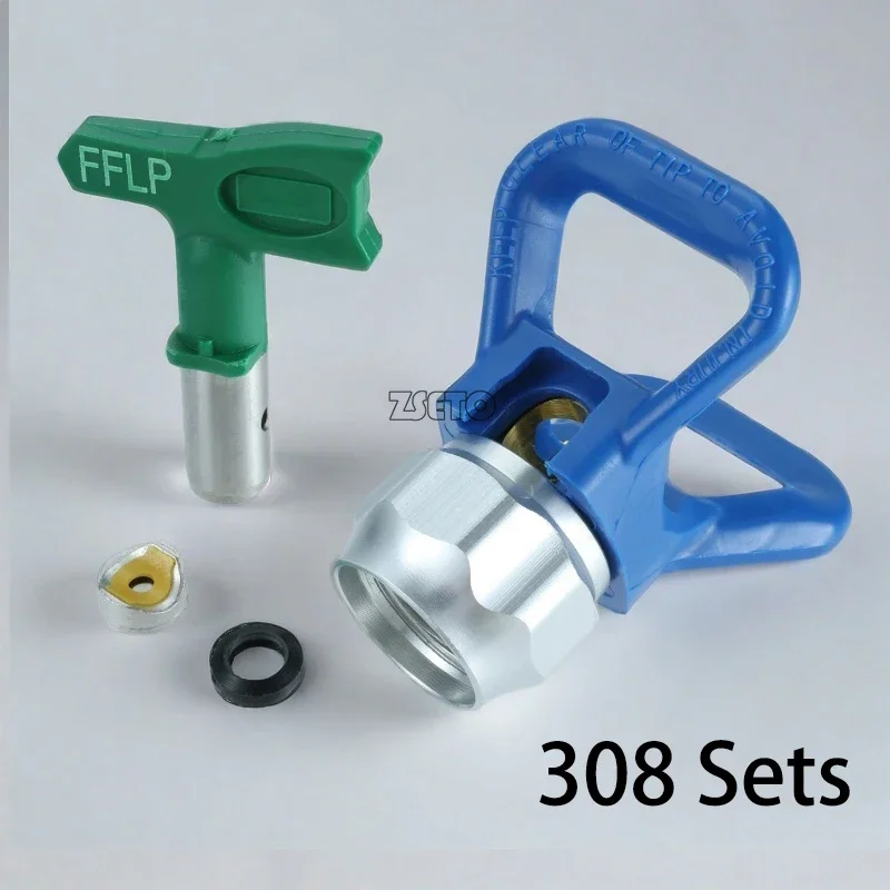 LP Set Airless Tips Nozzle 1-5 Serie pak Lage Druk Met 7/8 Nozzle Guard Voor Wagner Airless Verfspuit spuitpistool gereedschap