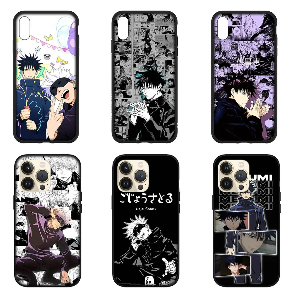 Fushiguro Megumi Jujutsus Gojo Satoru Kaisens Phone Cover Case for Apple iPhone 15 14 Plus 13 12 Mini Pro Max + 13Pro 14+ 15+