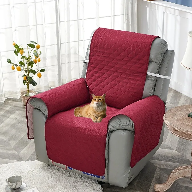 

1 Seater Anti-wear Recliner Sofa Cover Pet Dog Kid Armchair Slipcover Non-Slip Couch Cushion Slipcover Furniture Protector Case