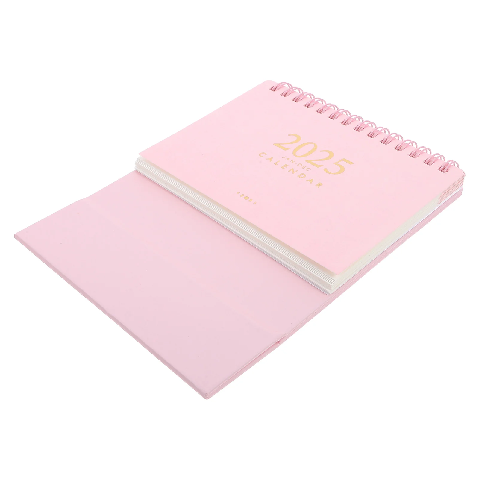 

2025 Desk Calendar Flip Simple and Stylish Pink Mini Cute Desktop Countertop Planners Office