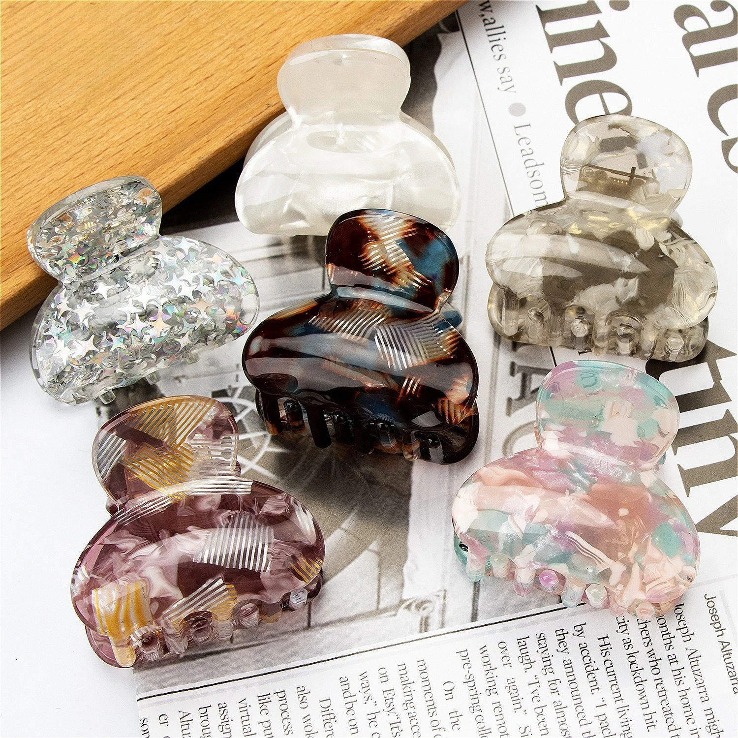 Fresh Vintage Small Hair Clips for Women, Elegant Barrettes for Bangs Flyaways Minimalist Hair Accessories
