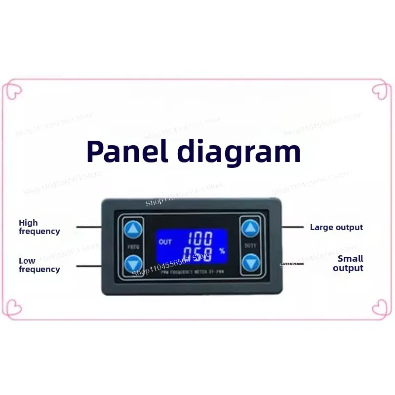 Multifunctional frequency generator, wideband signal output, electronic debugging instrument